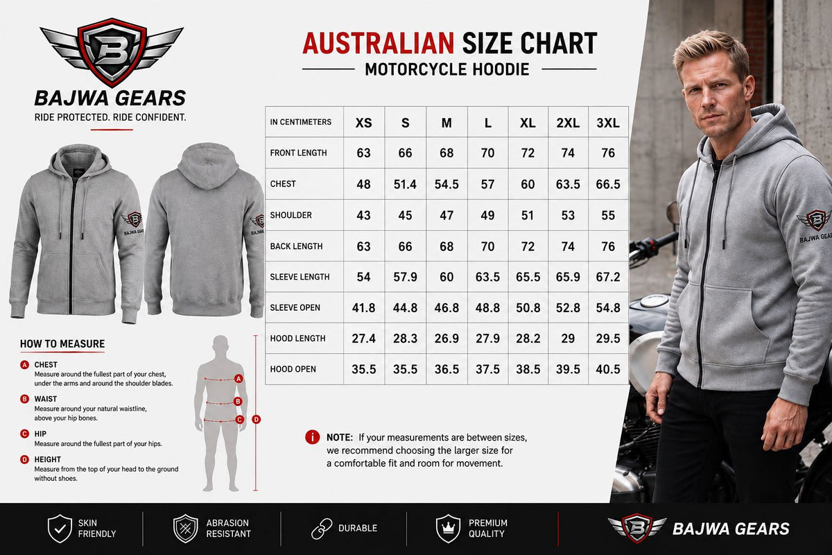 Armoured Motorcycle Riding Hoodie – Grey
